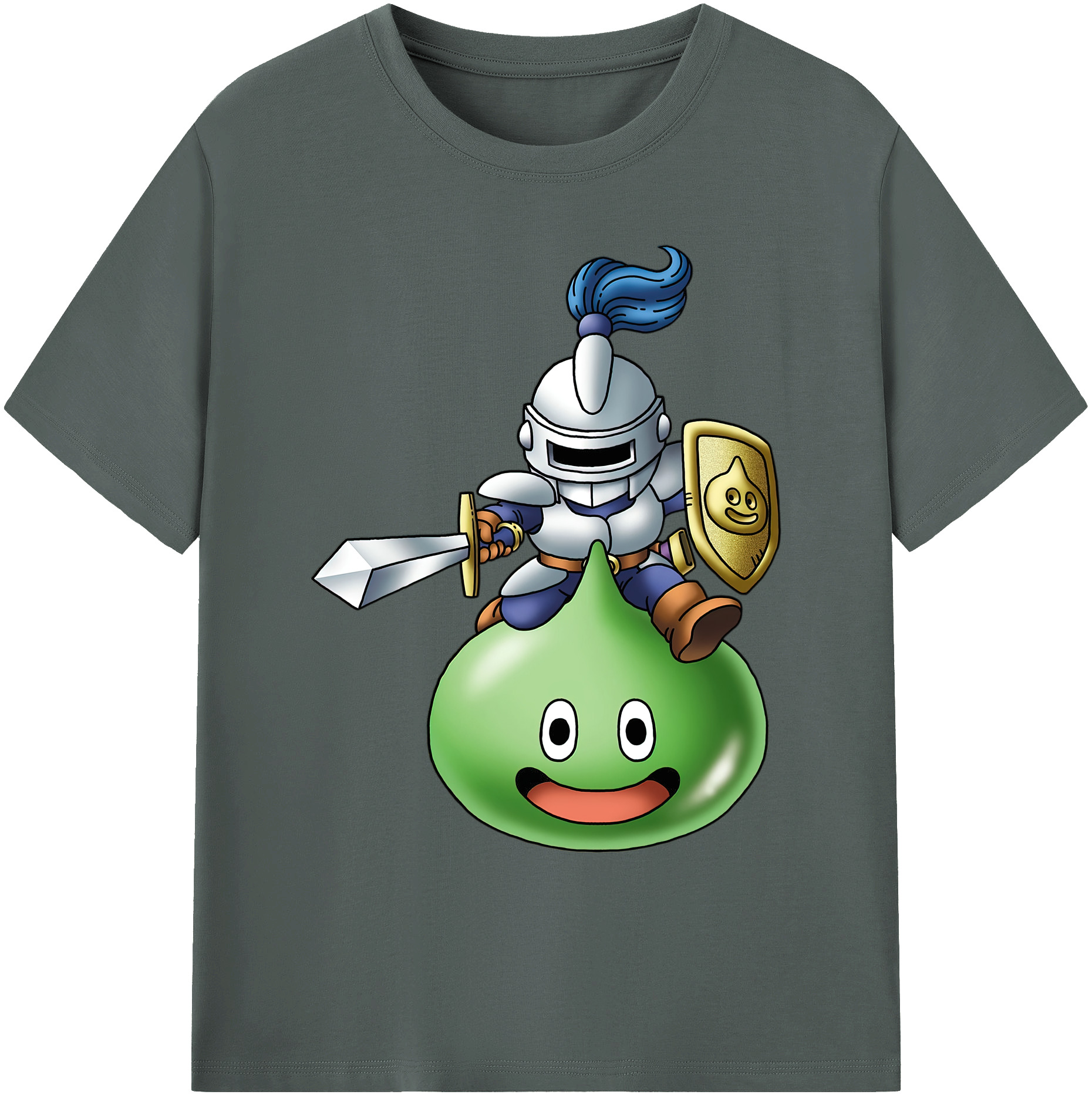 （画像用） ドラゴンクエスト Doragon Kuesuto Dragon Quest 綿100％ メンズ半袖Tシャツ｜肌触りやわらか＆通気性